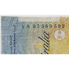 AUSTRALIA 1997 . TEN 10 DOLLAR BANKNOTE . FRASER/MacFARLANE . ERROR . MISSING PART SERIAL